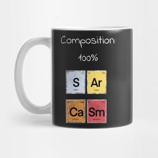 Science Sarcasm S Ar Ca Sm Elements of Humor Composition Mug